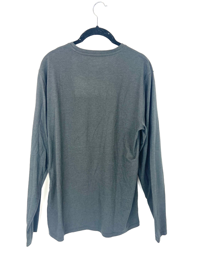 MENS Grey Long Sleeve - Medium
