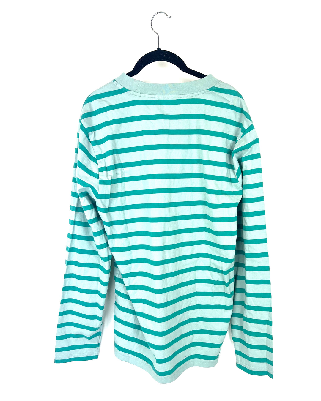 MENS Blue Striped Long Sleeve - Medium