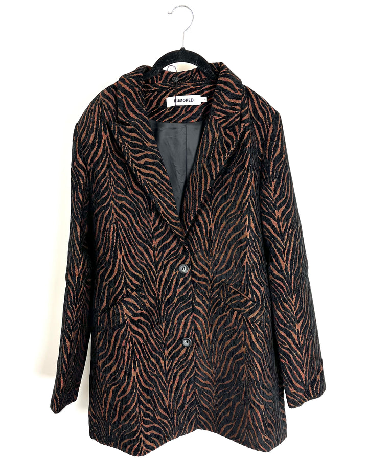Zebra Printed Jacket - Size 2/4