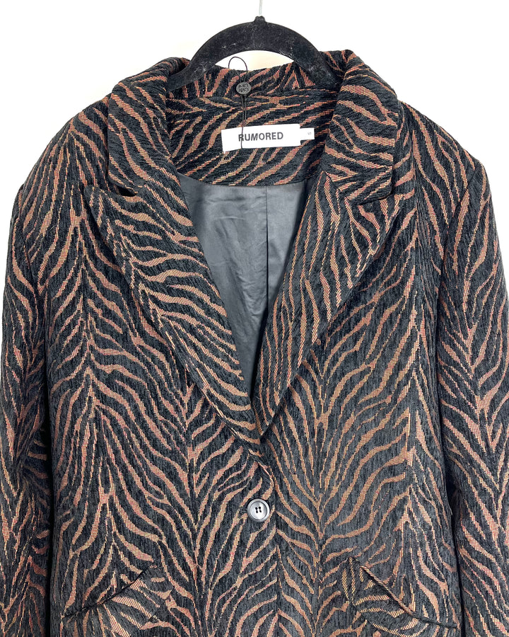 Zebra Printed Jacket - Size 2/4