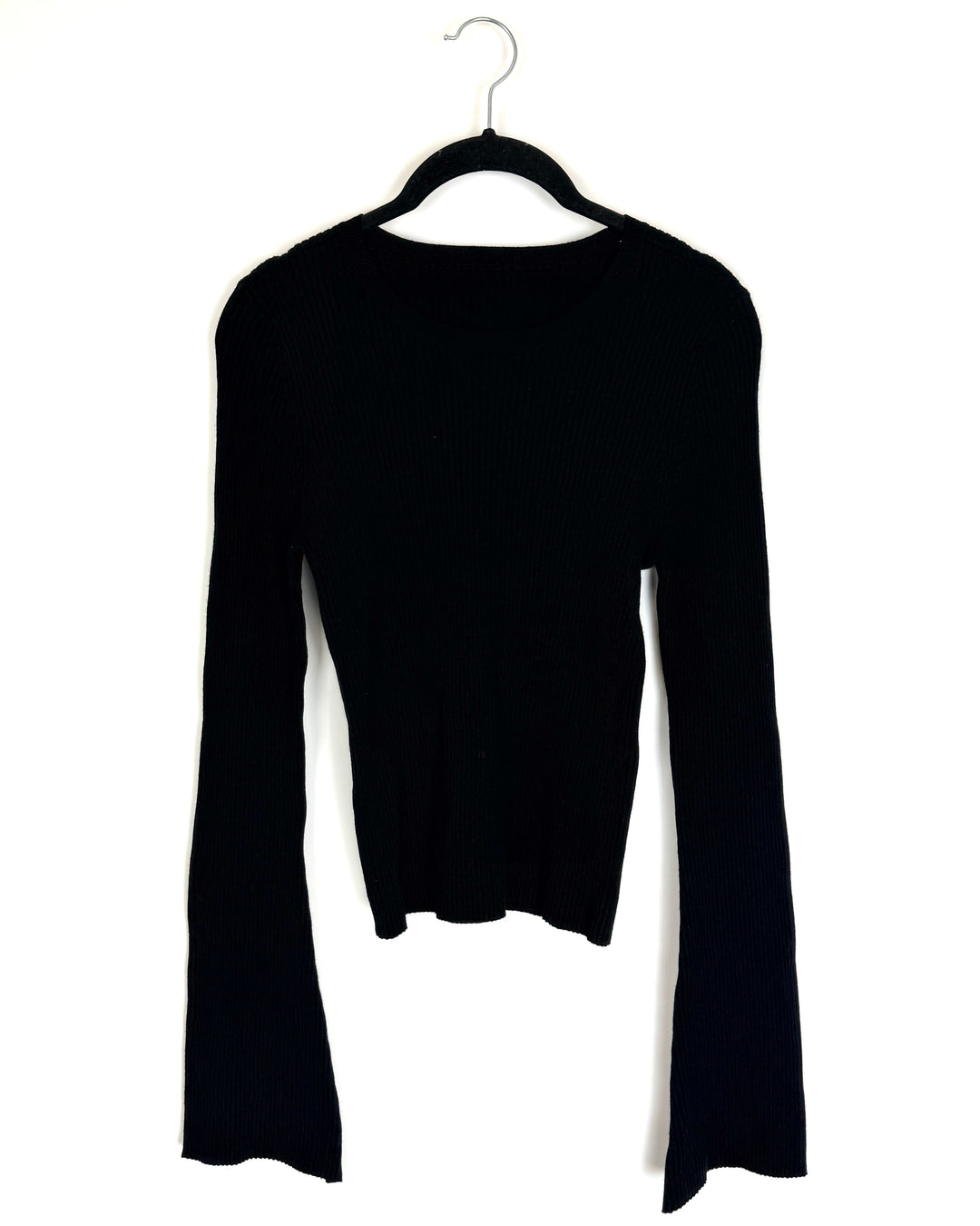 Black Ribbed Sweater - Size 2/4