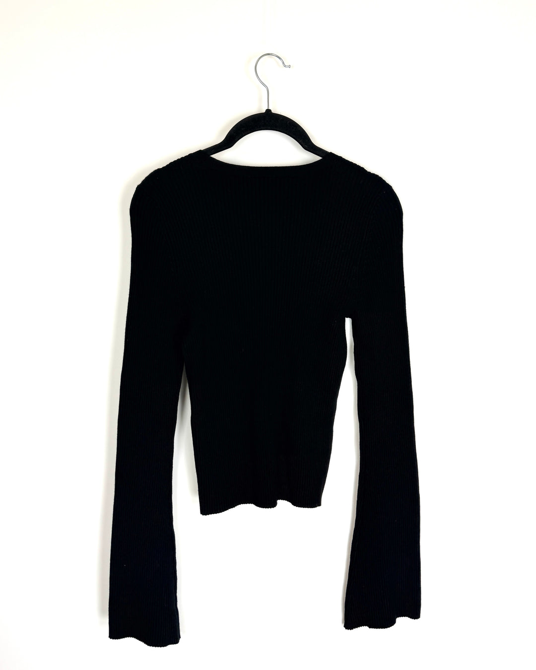 Black Ribbed Sweater - Size 2/4
