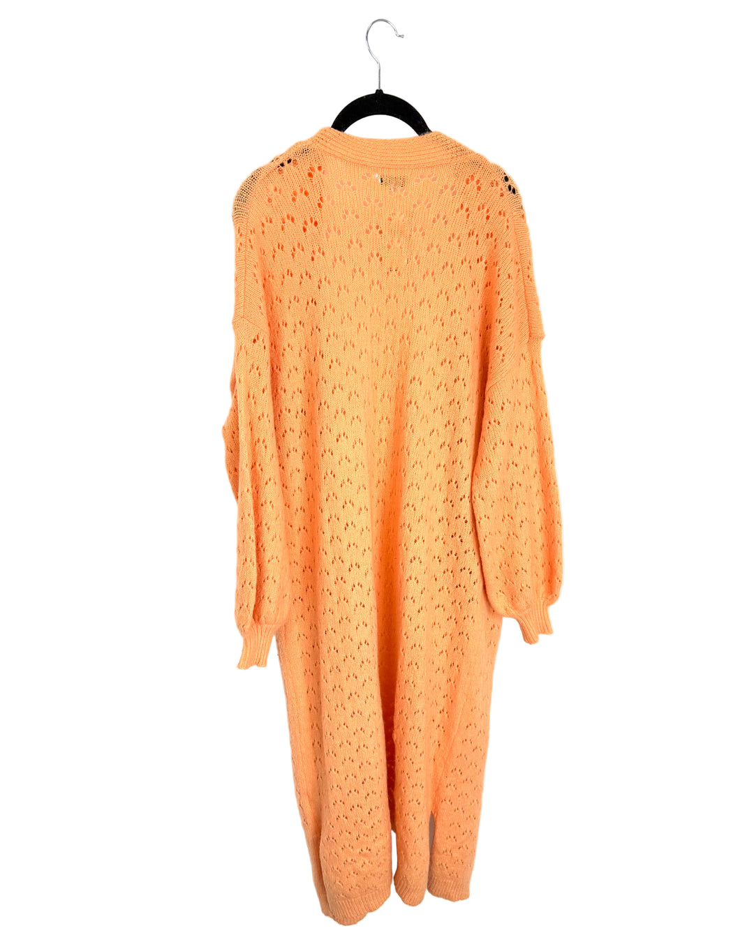 Orange Eyelet Cardigan - Size 4/6