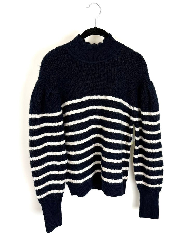 Navy Striped Sweater - Size 2/4