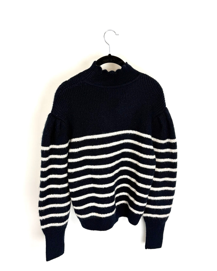 Navy Striped Sweater - Size 2/4