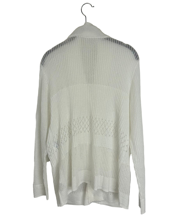 White Knit Cardigan - Size 4/6