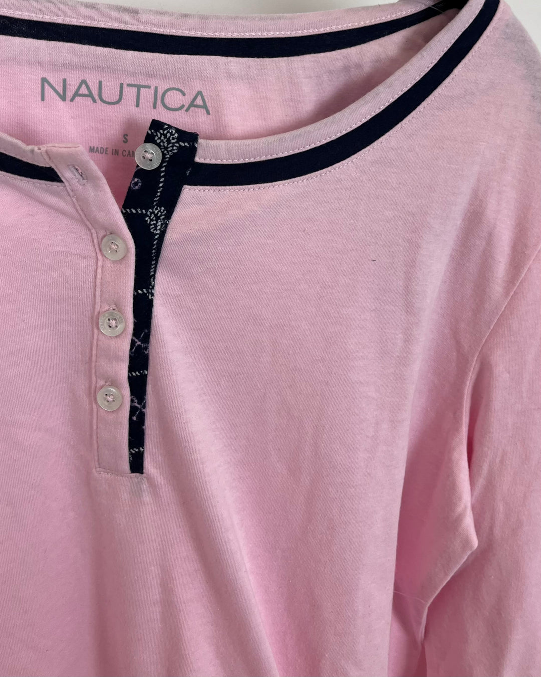 Light Pink Long Sleeve Top - Size Small