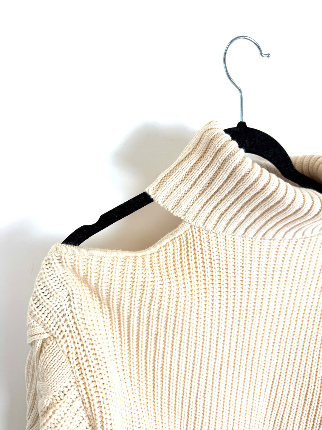Cream Turtleneck Sweater - Size 0/2