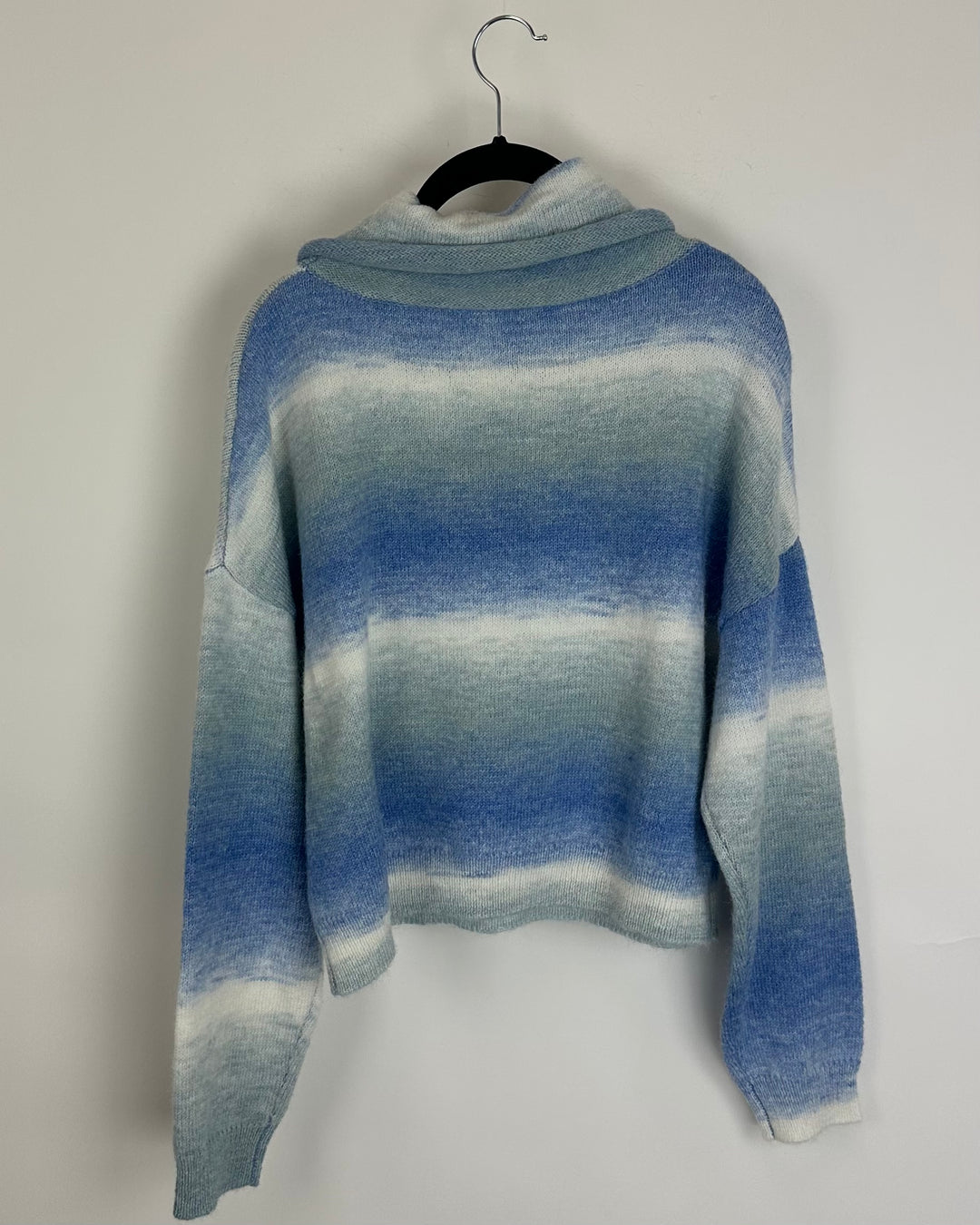 Blue Ombré Turtleneck Sweater - Size 2/4