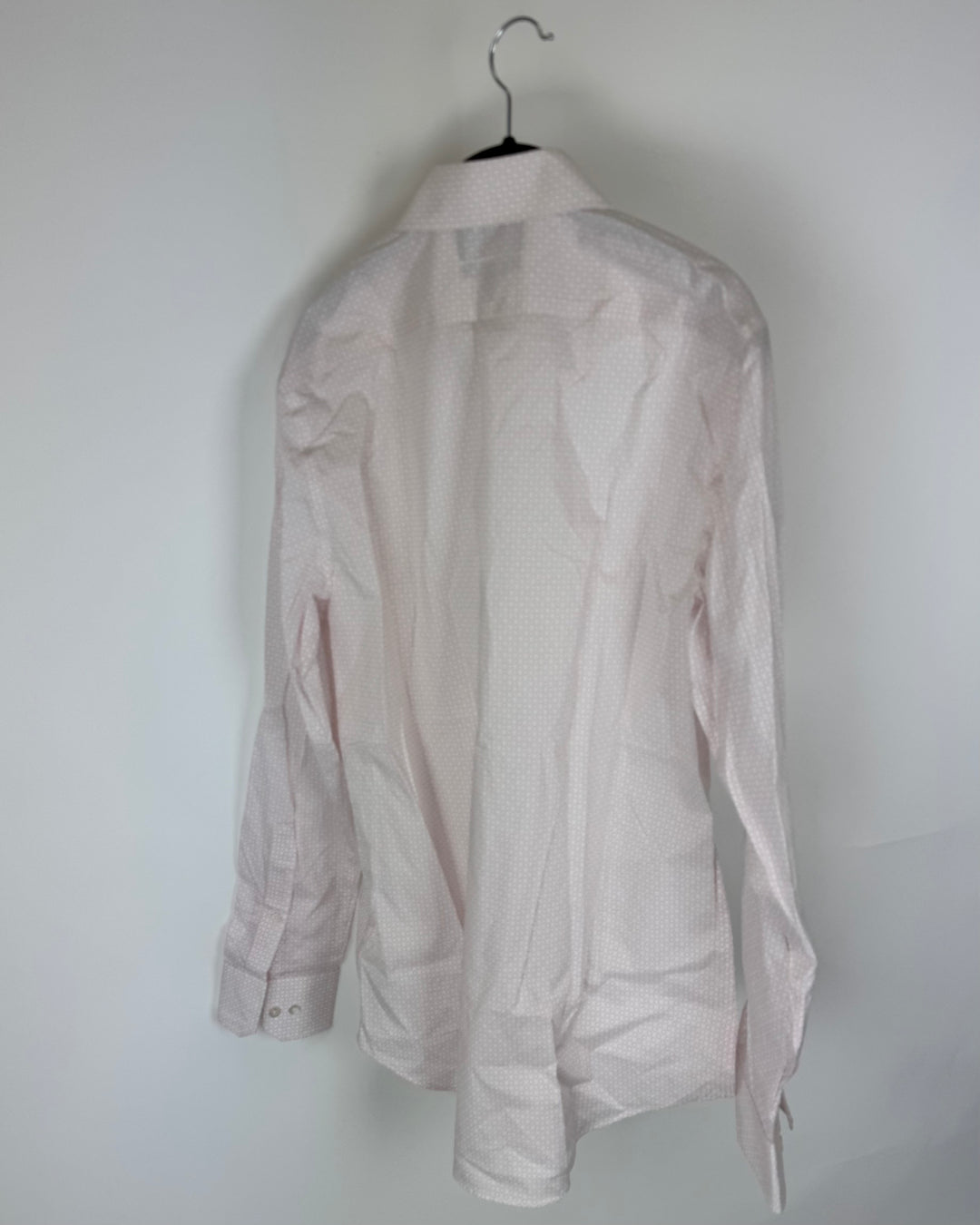 MENS Pink Circles Slim Fit Dress Shirt - 15 1/2 x 35