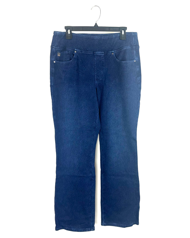 Midnight Blue Slip On Jeans - Size 12