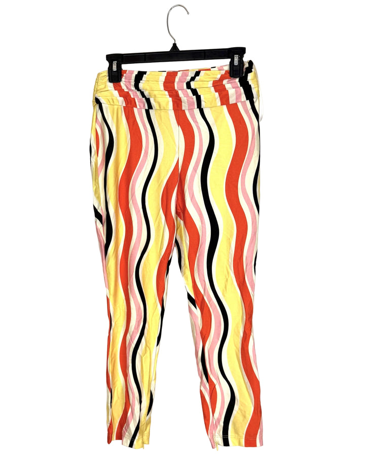 Retro Cropped Striped Pants - Size 2/4