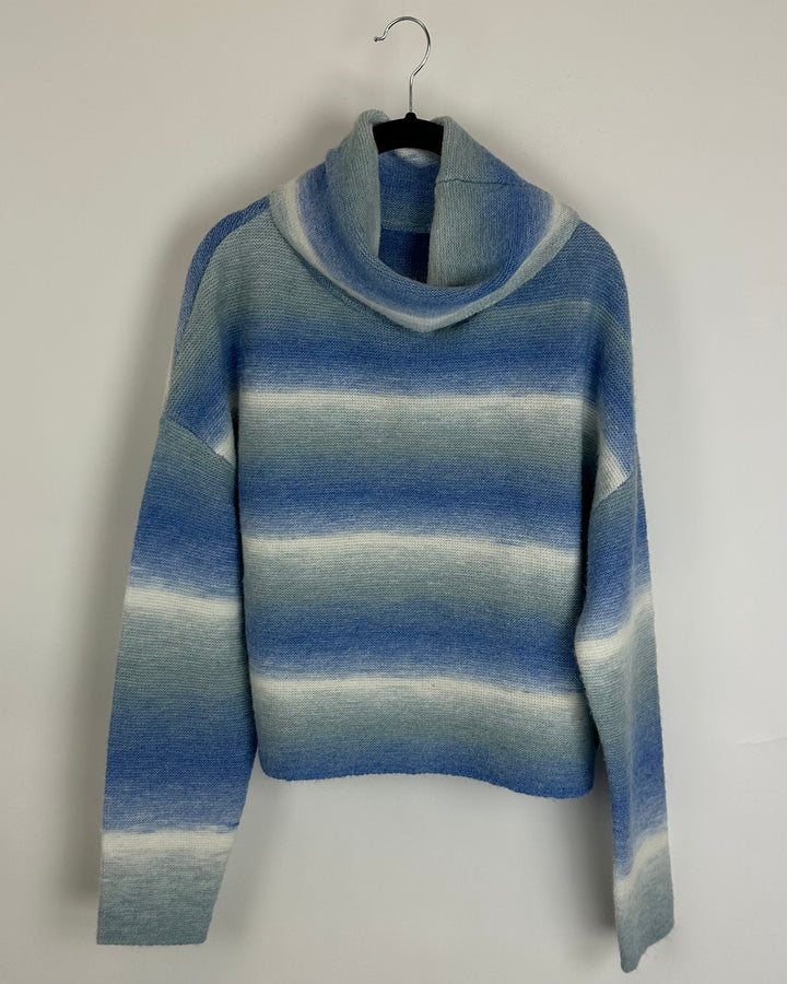 Blue and White Ombré Sweater- Size 4/6