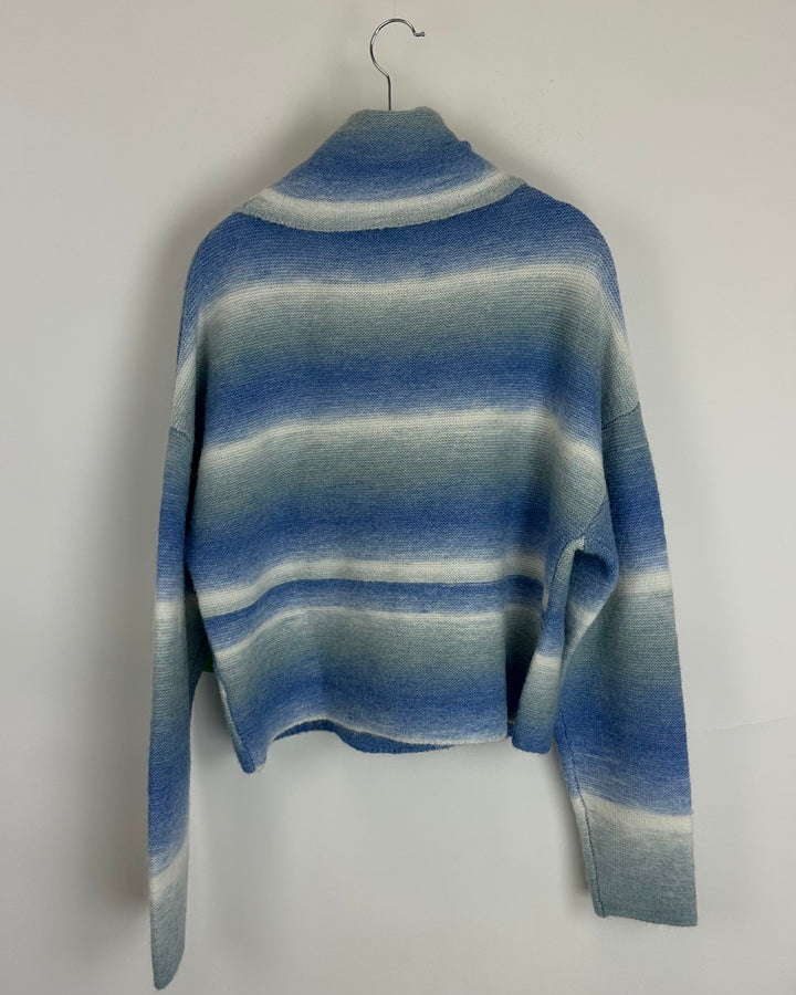 Blue and White Ombré Sweater- Size 4/6