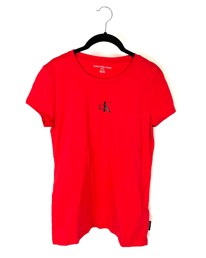 Red Short Sleeve Top - Small