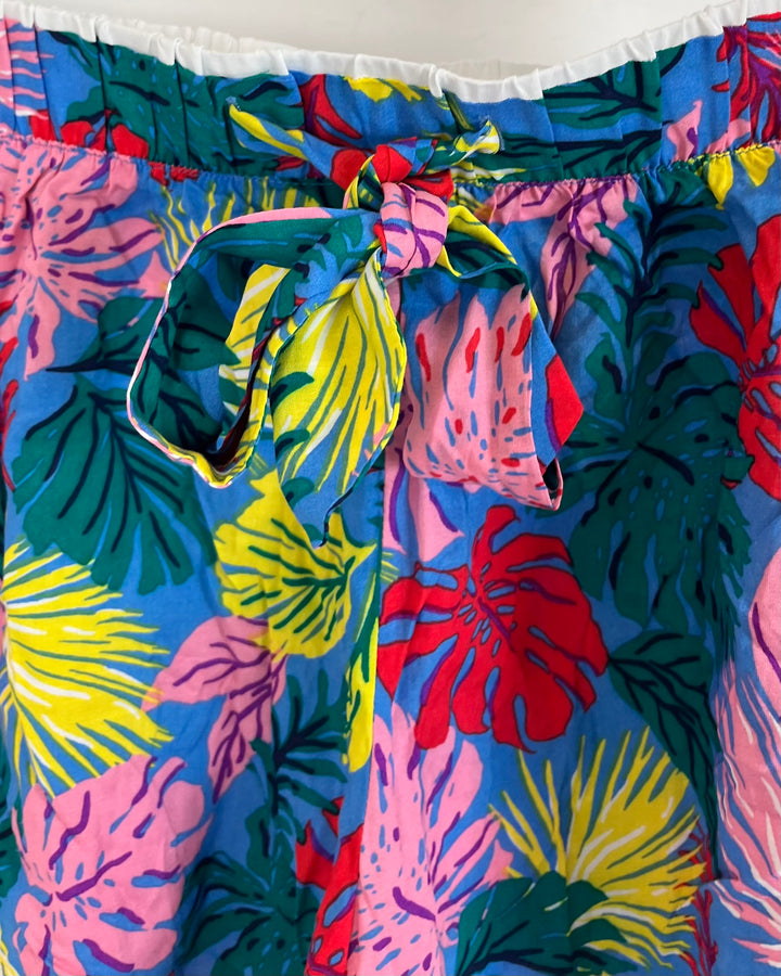 Tropical Print Flowy Shorts -  Small