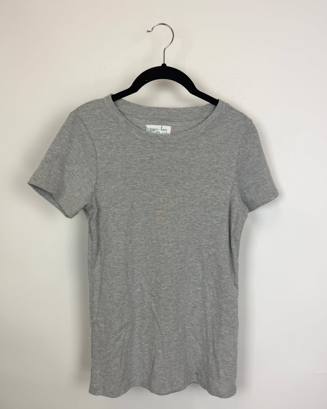 Solid Grey T Shirt - Size 2/4