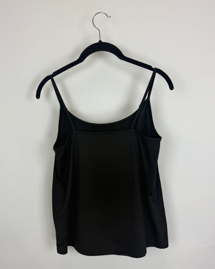 Black Adjustable Straps Tank Top - Size 4/6