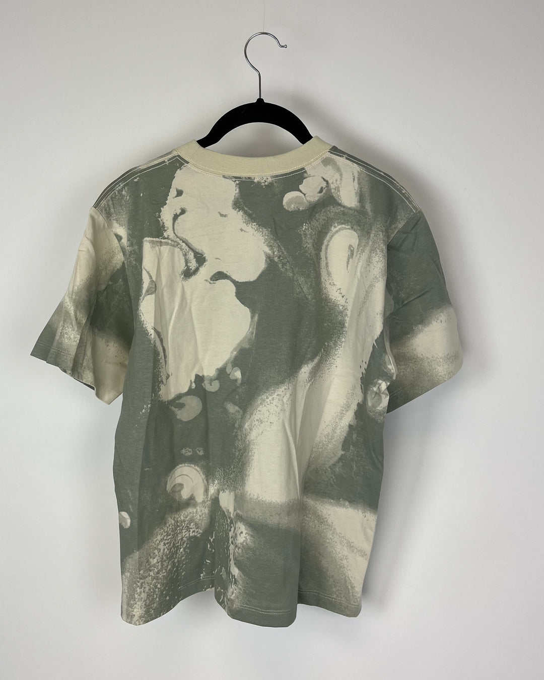 Sage Green and White Marble Print Top - Small