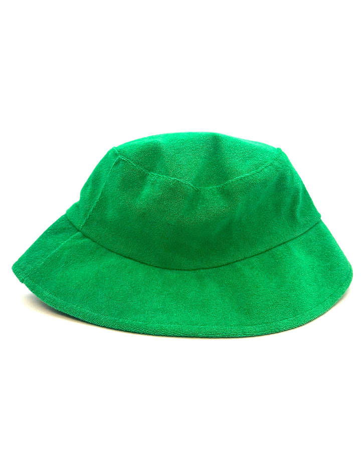 Green Terry Cloth Bucket Hat