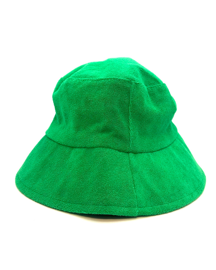 Green Terry Cloth Bucket Hat