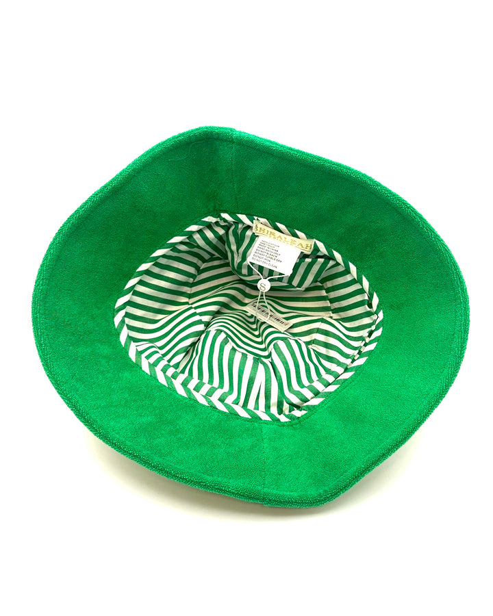 Green Terry Cloth Bucket Hat