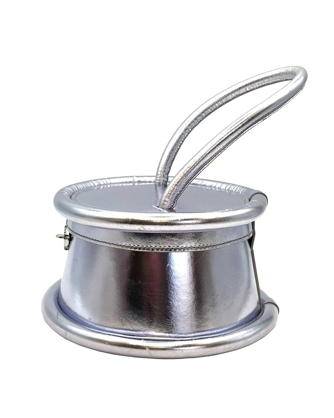 Metallic Lavender Round Handbag
