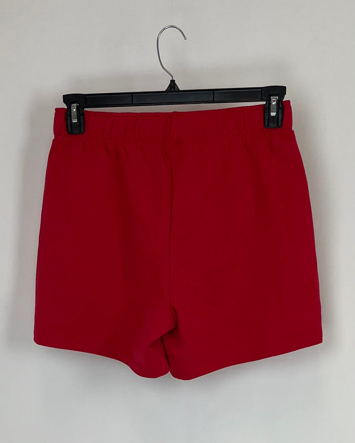 Red Sweatshorts -  Small