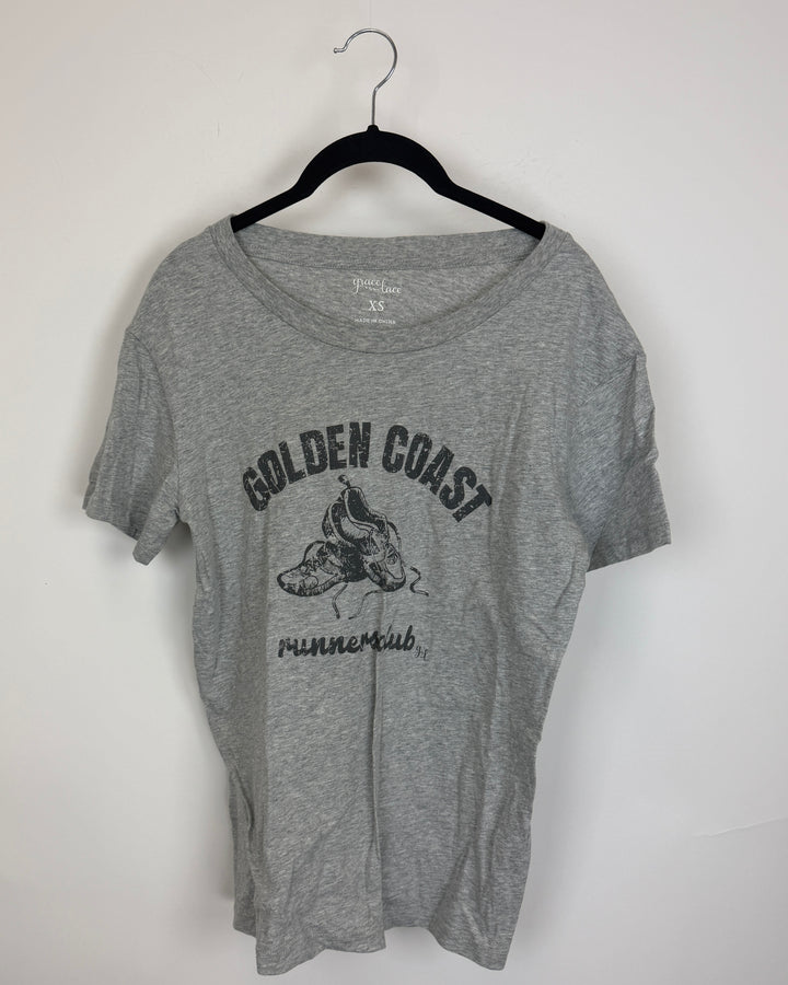 Grey Graphic T Shirt - Size 0/2