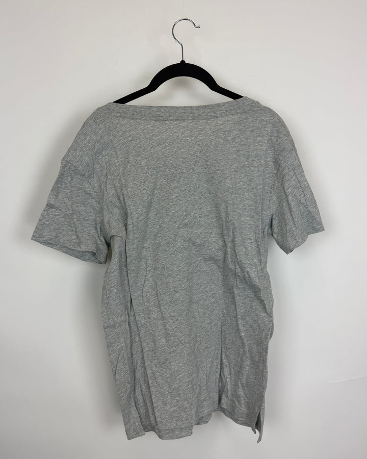 Grey Graphic T Shirt - Size 0/2