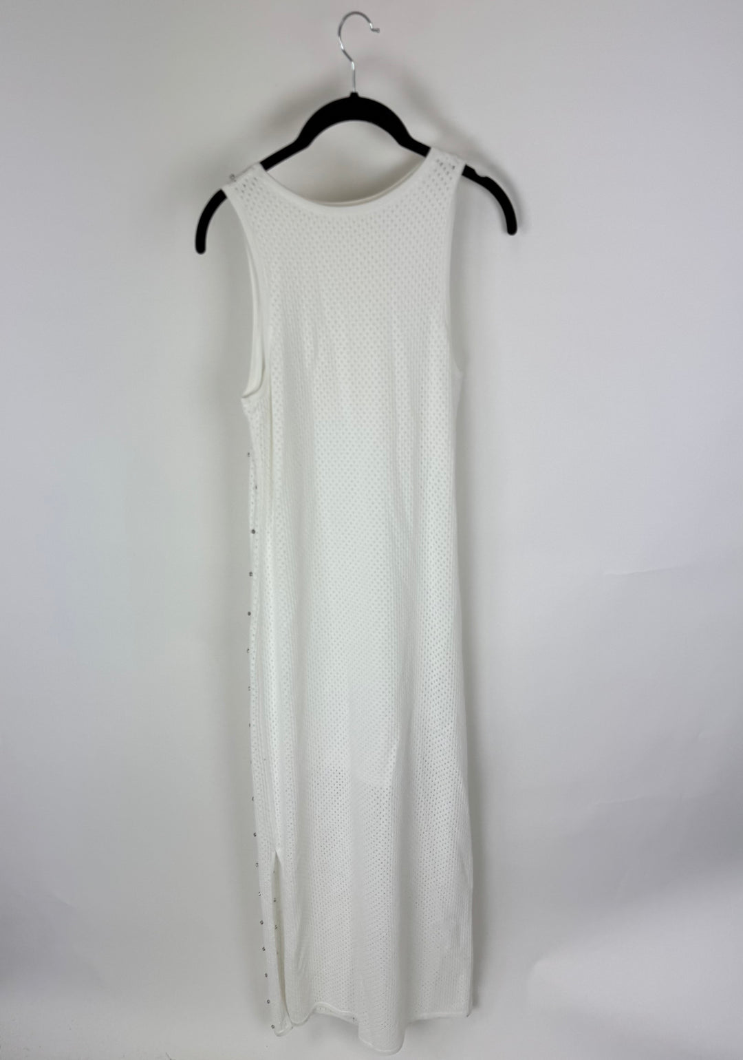 White Studded Maxi Dress - Size 0/2