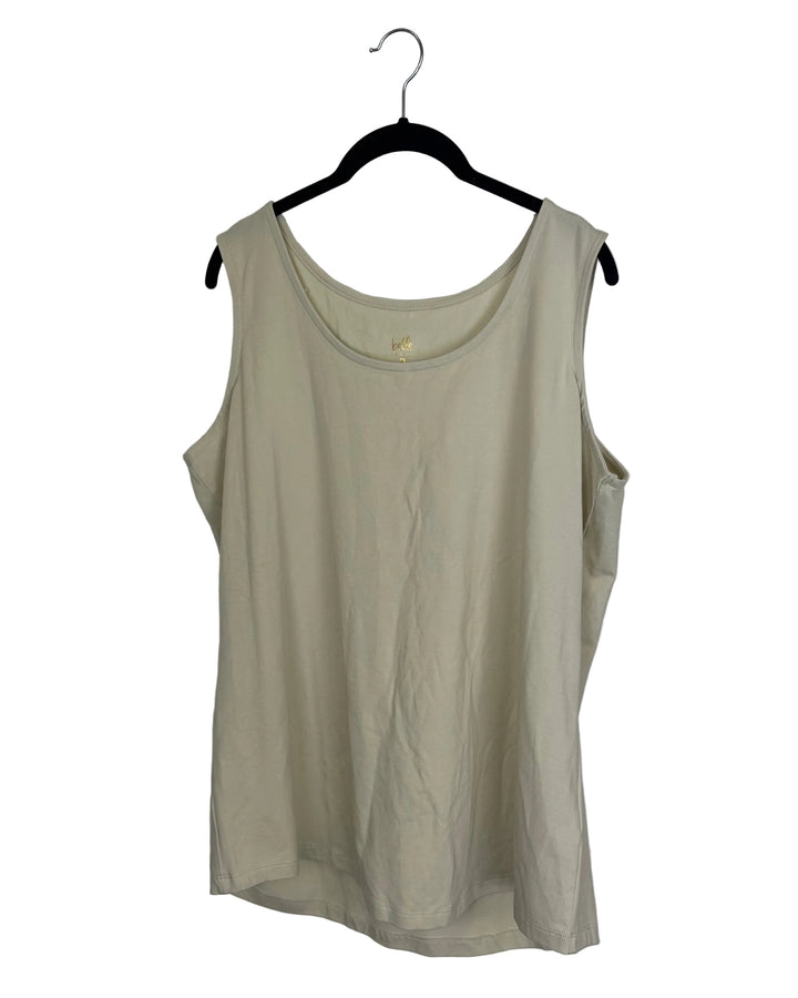 Light Tan Tank Top - Size 14/16