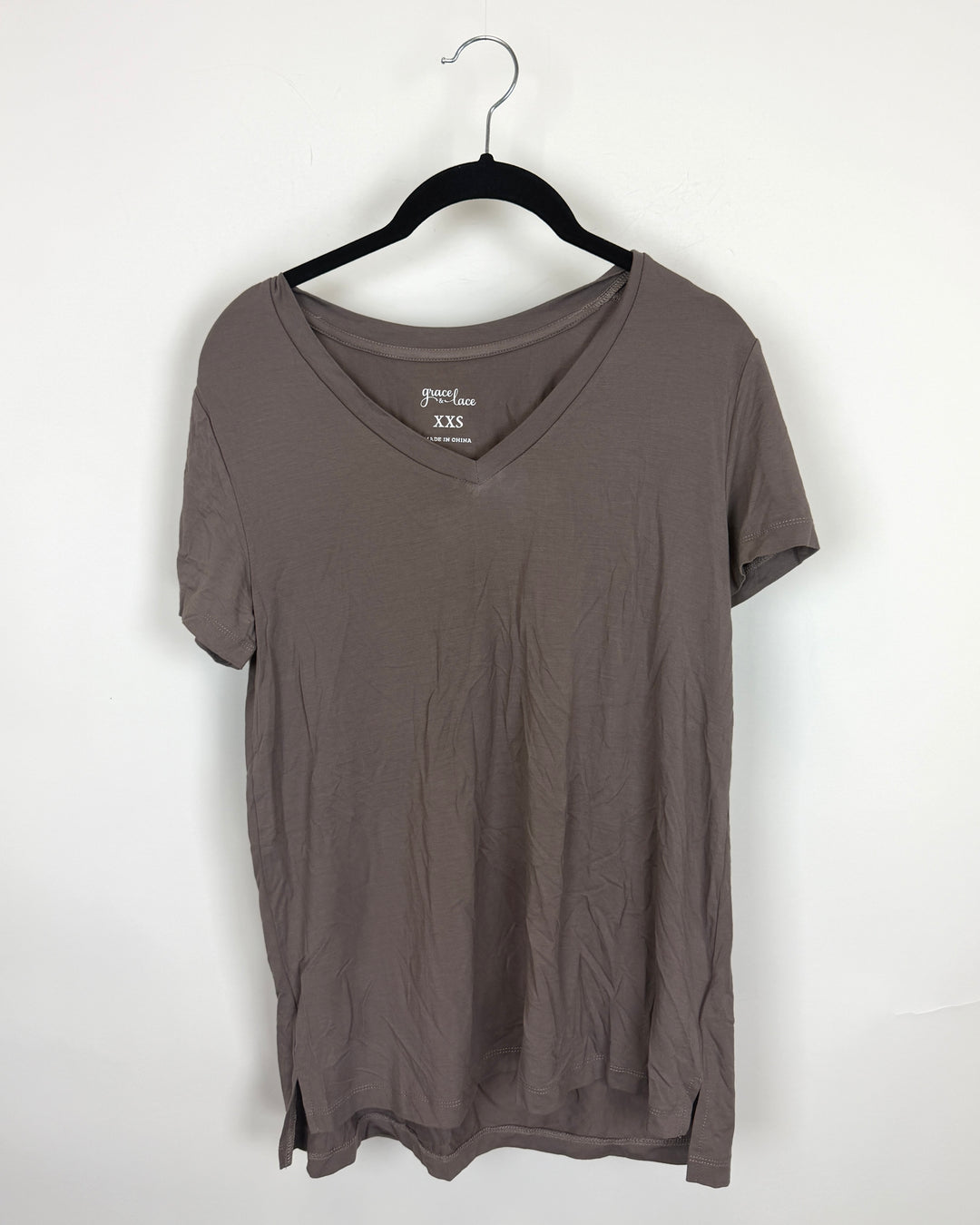 Lavender V Neck T Shirt - Size 0/2 and 2/4