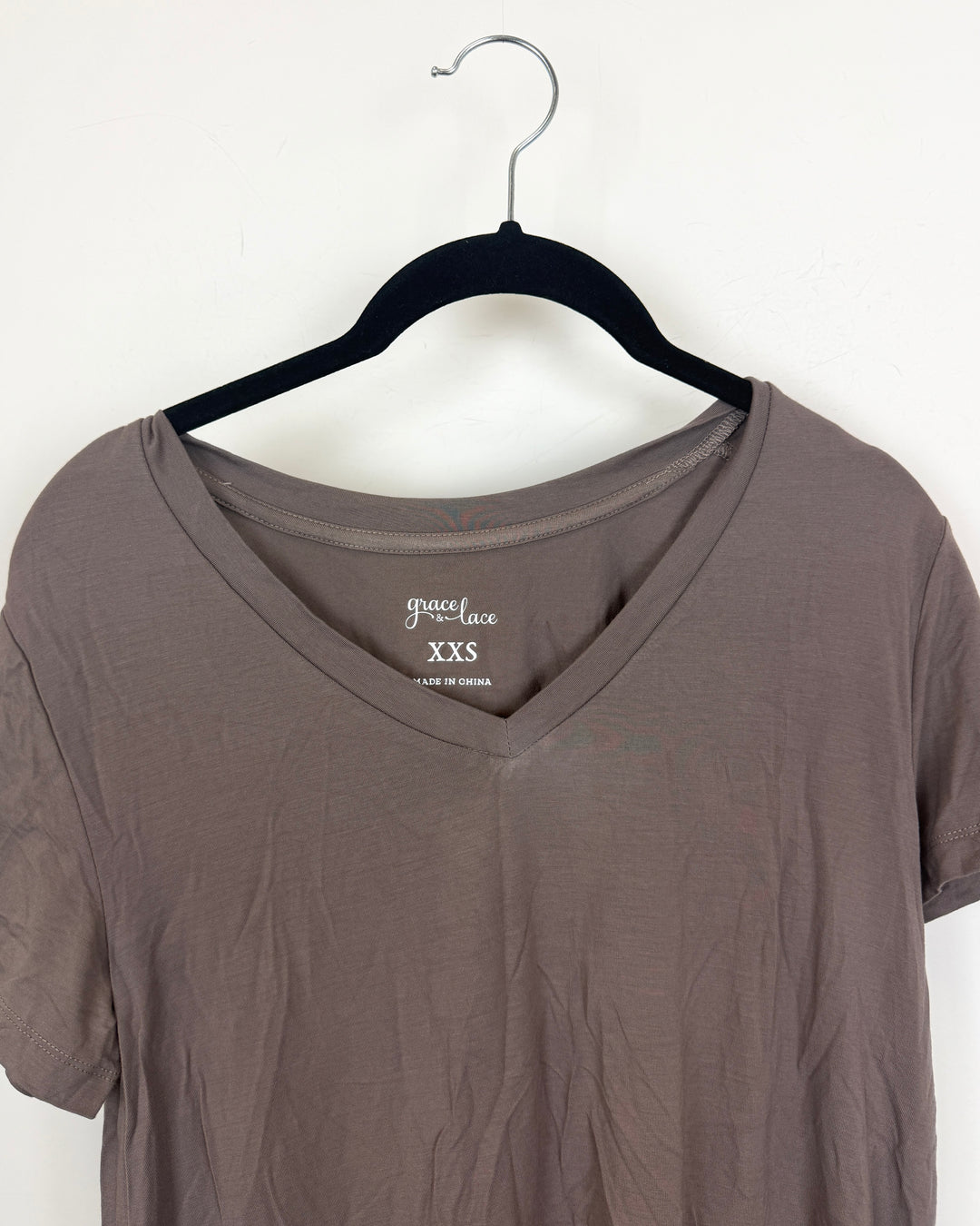 Lavender V Neck T Shirt - Size 0/2 and 2/4