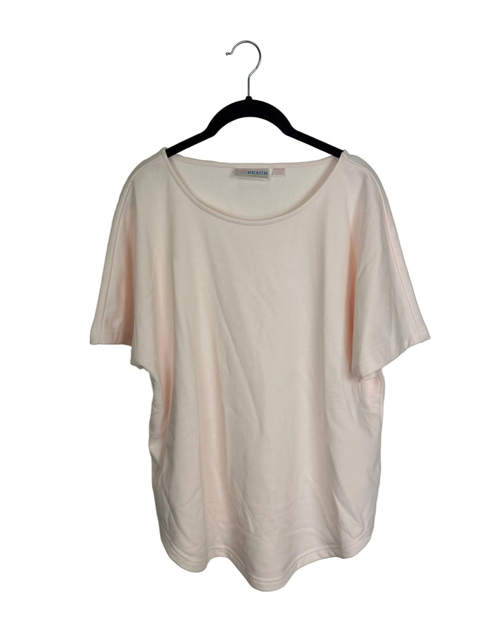 Pale Pink Heavyweight Top - Size 6/8