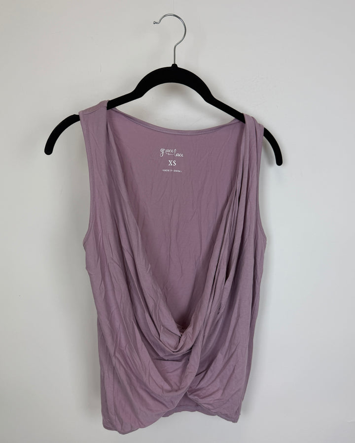 Mauve Pink Low Front Tank - Size 0/2