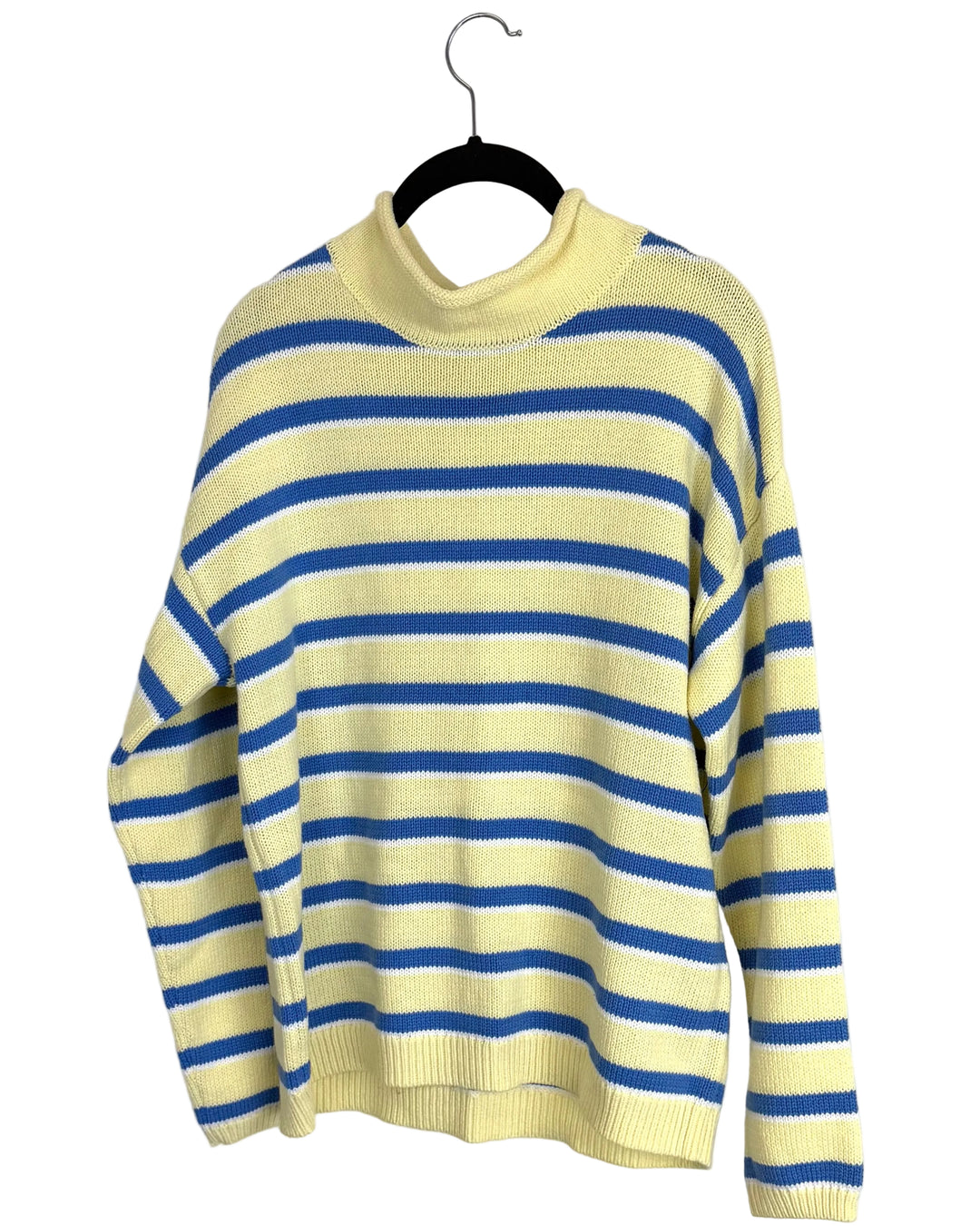 Yellow & Blue Striped Sweater - Size 4/6