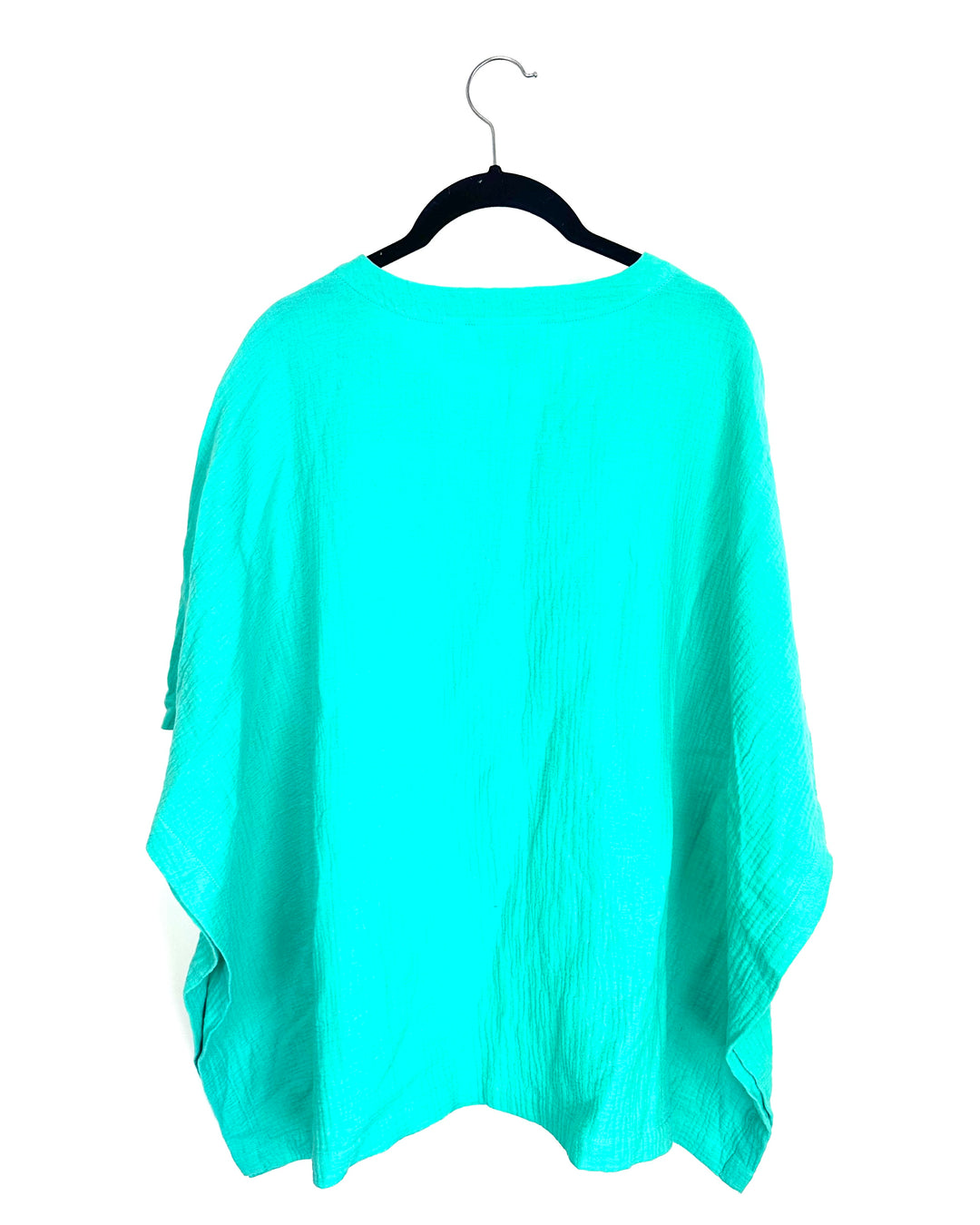 Teal Textured Lightweight Poncho Top - Size 6/8