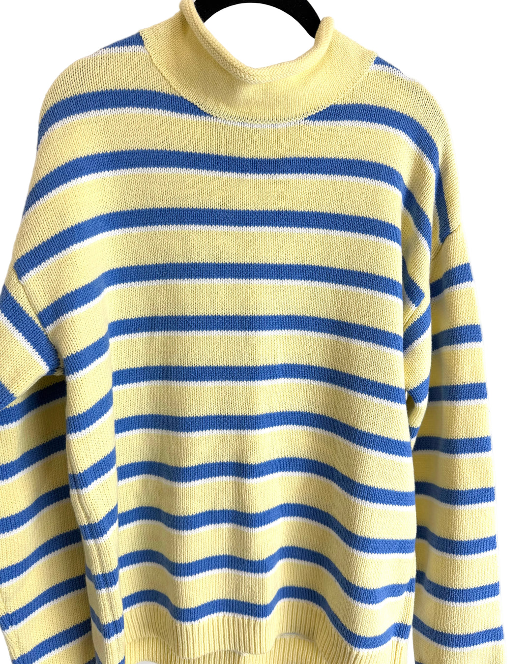 Yellow & Blue Striped Sweater - Size 4/6