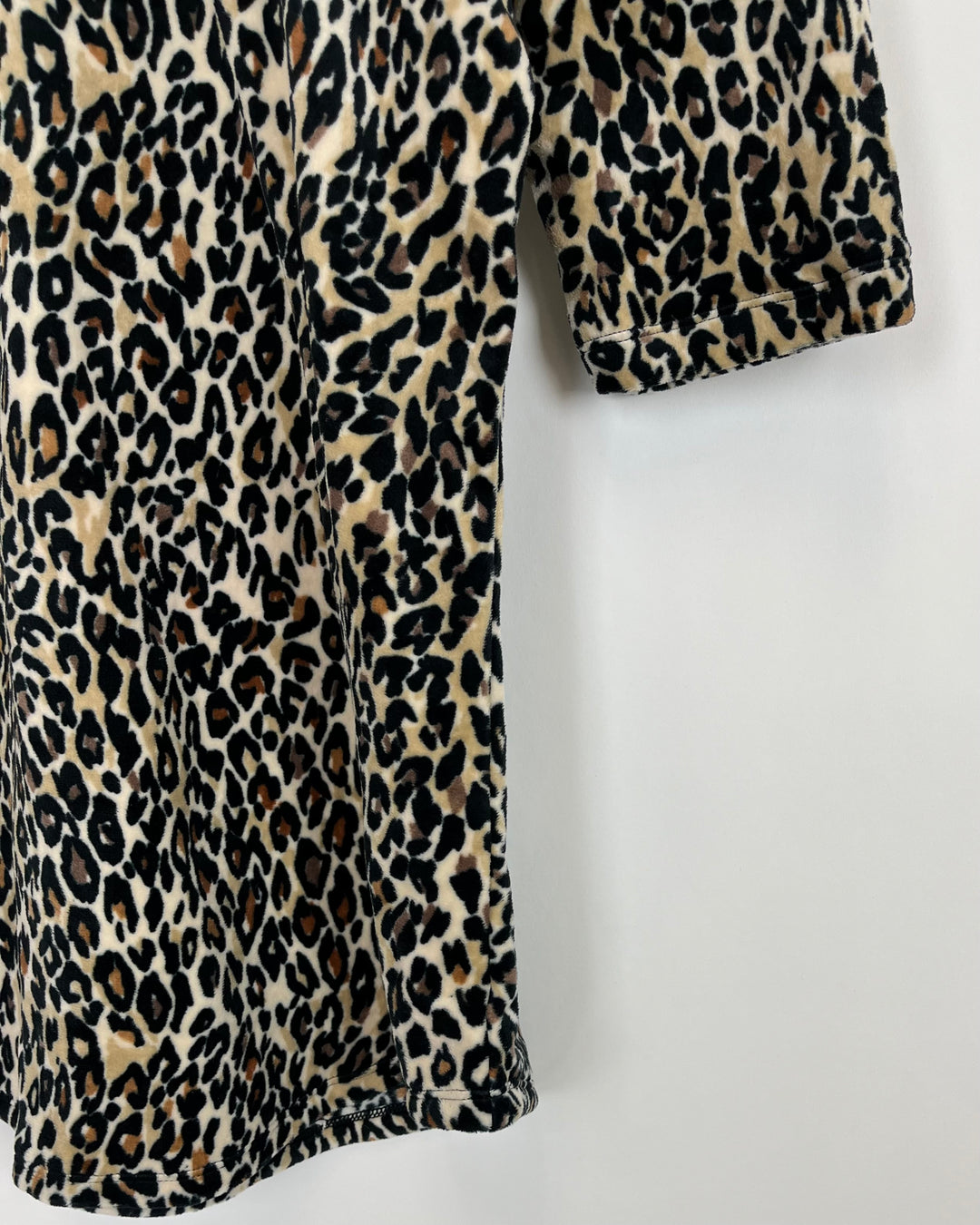 Leopard Print Short Sleeve Top - Size 4/6