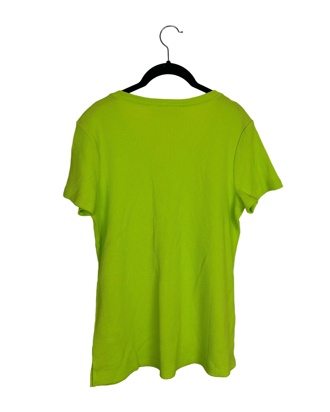 Bright Green Waffle Knit Top - Size 6/8