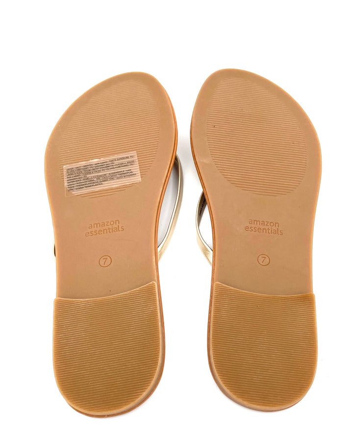 Brown Flip Flops - Size 7