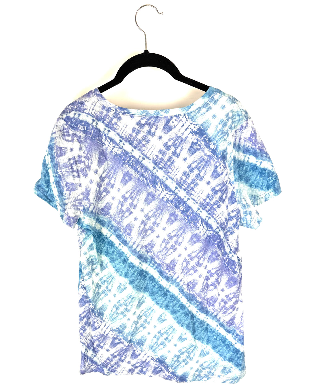 Blue Abstract Tie Dye T-Shirt - Size 6/8