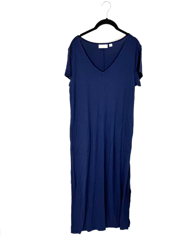 Navy Short Sleeve Lounge Dress - Size 6/8