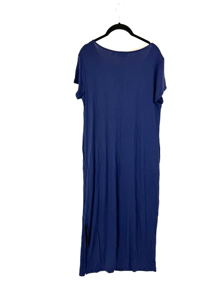 Navy Short Sleeve Lounge Dress - Size 6/8