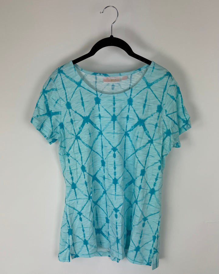 Light Blue Tie Dye Top - Size 6/8
