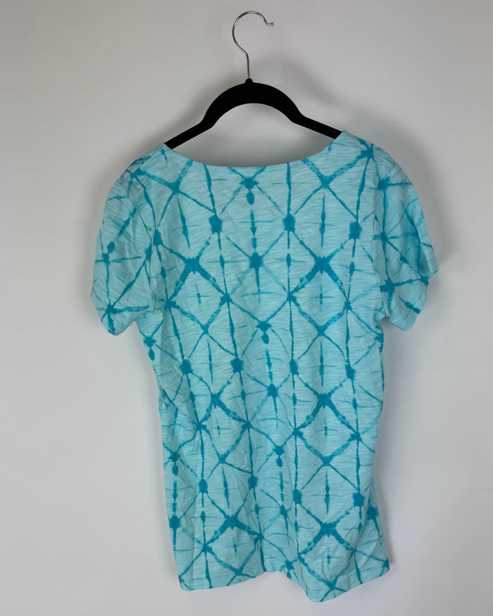 Light Blue Tie Dye Top - Size 6/8
