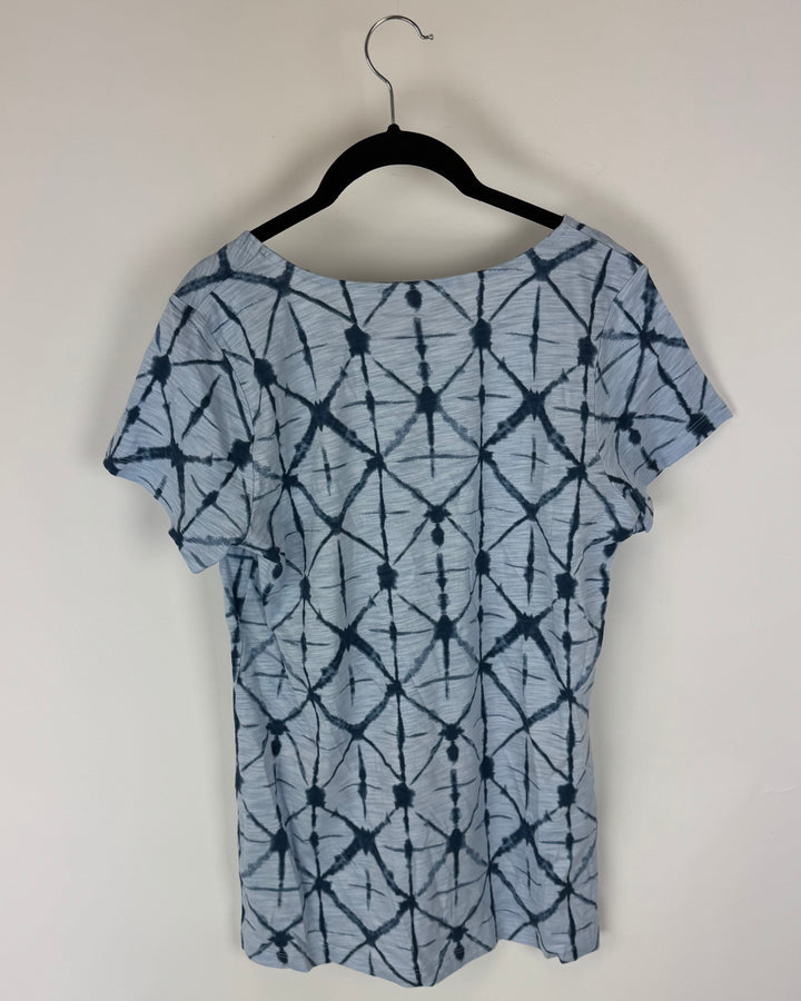Dark Blue Tie Dye Top
