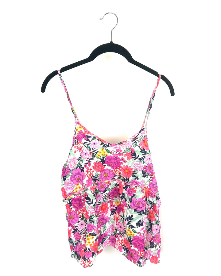 Floral Print Tank Top - Size 2/4