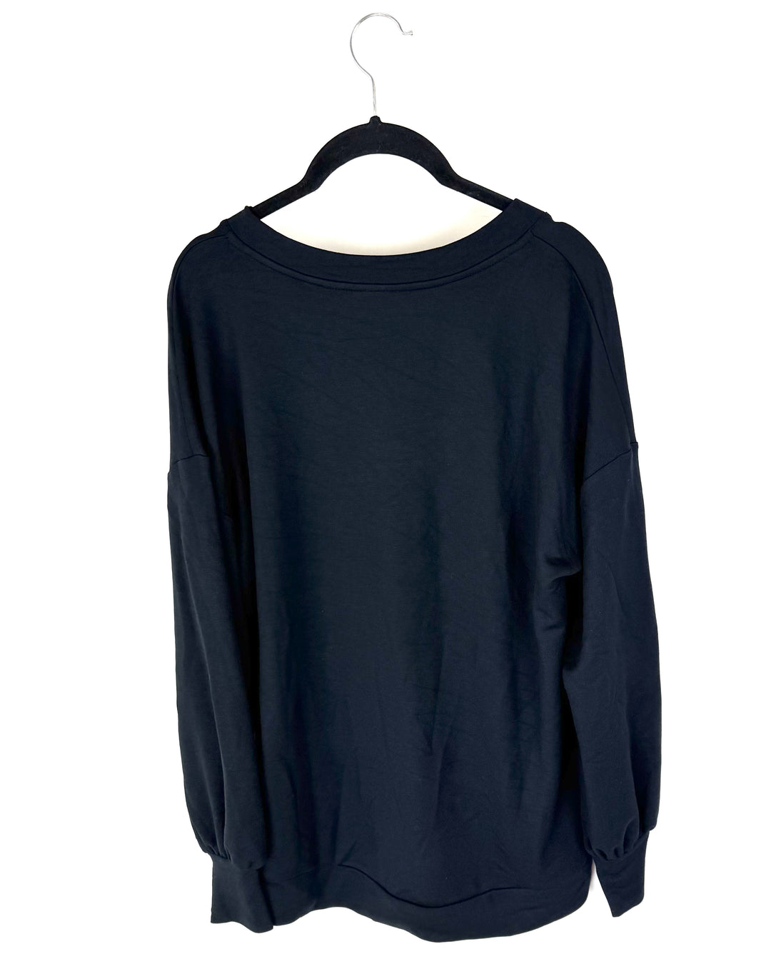 Black V-Neck Long Sleeve Shirt - Size 6/8